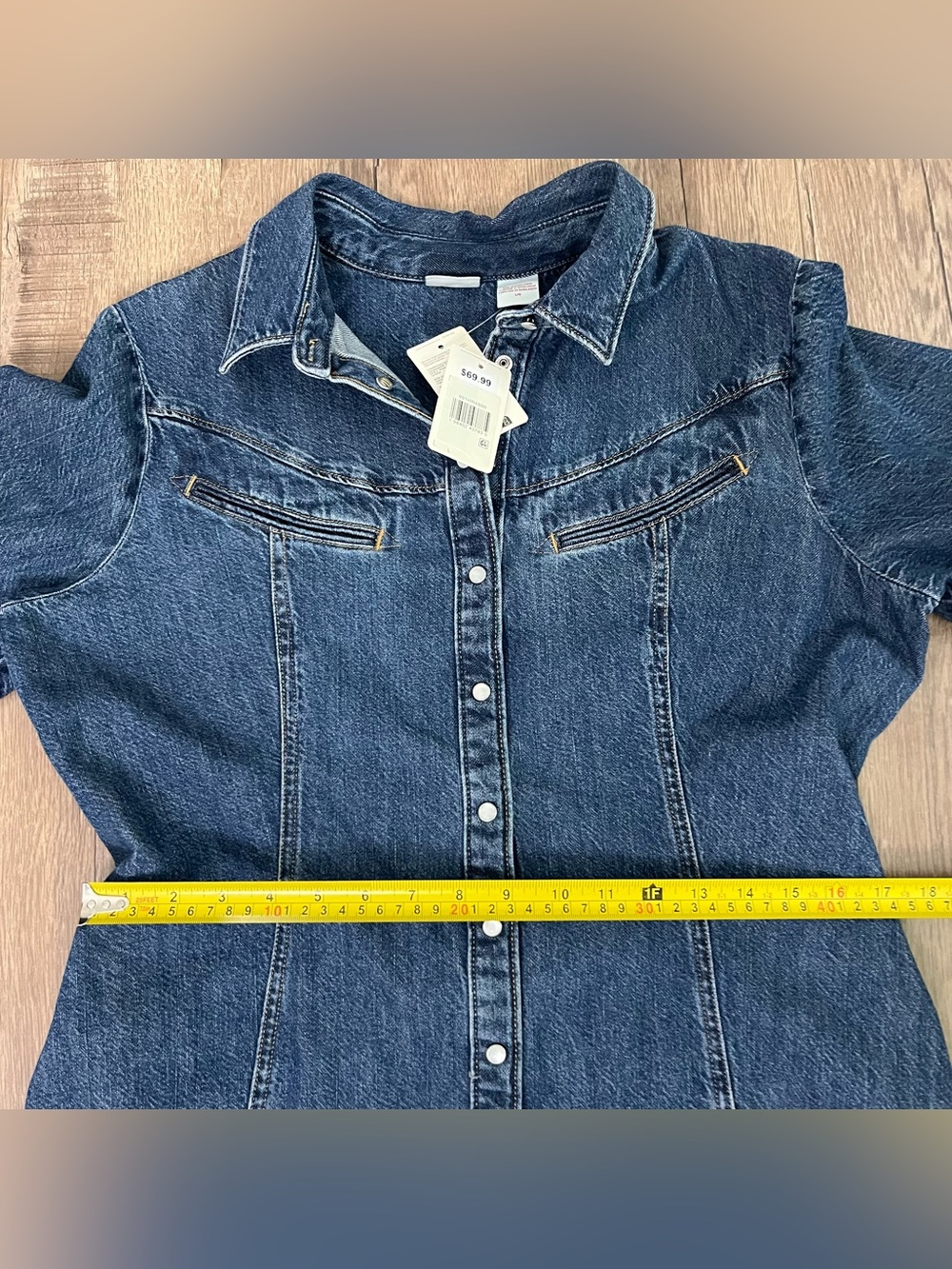 Levi's Women's Rinoa Denim Dress Size L Cotton 100% - Picture 8 of 16